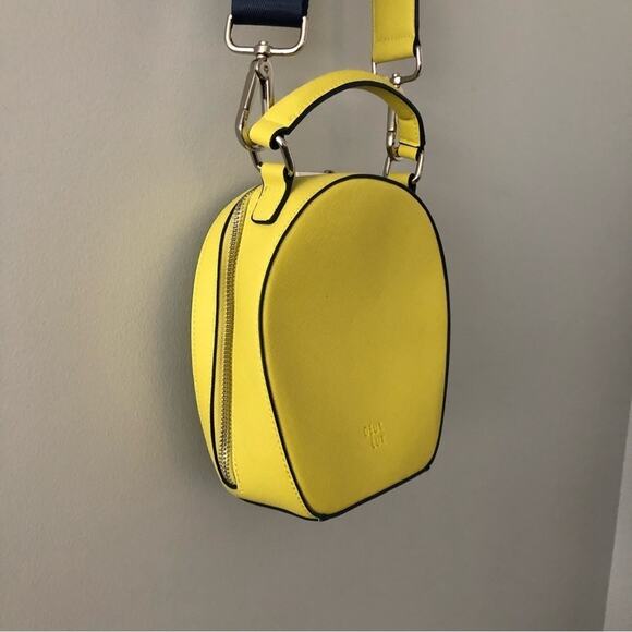 Deux Lux Yellow Annabelle Circle Crossbody Bag Purse - Picture 3 of 6